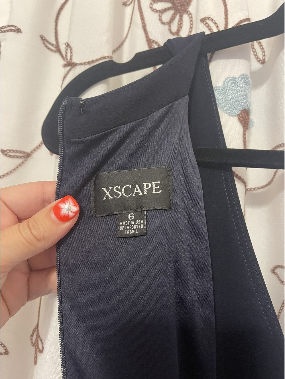 New With Tags | Xscape | Sz 6 | Floral A-Line Gown - Picture 11 of 14